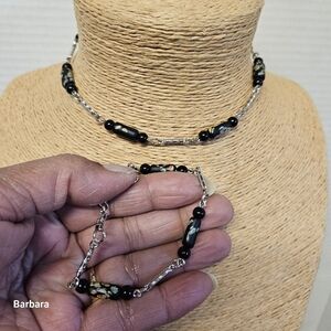 Vintage 75 Sarah Coventry "China Lady" Necklace & Bracelet Set